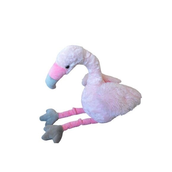 Dan Dee Large Plush Pink Flamingo Stuffed Animal Toy Sparkly Wings Long Legs - Picture 9 of 9
